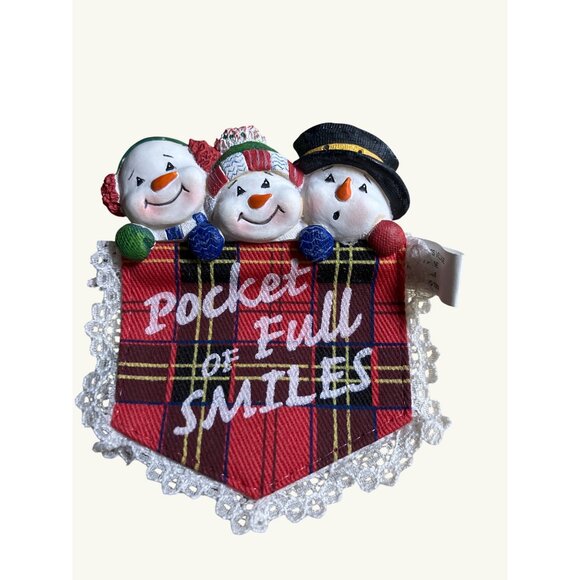 Pocket Full Of Smiles Snowman Pin Brooch - Picture 3 of 7